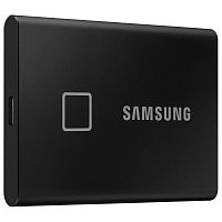 Внешний SSD 1TB Samsung T7 Touch Portable MU-PC1T0K/WW, USB 3.2 Gen 2 Type-C, USB 3.0, Fingerprint, Black - Интернет-магазин Intermedia.kg