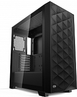 Корпус PC Cooler C3 D510 ARGB BK ATX 2xUSB 3.0, HDAudio, 2x2,5" SSD, 2x3,5" HDD, 3x120mm ARGB FAN, Tempered Glass, 454x220x490mm, Black - Интернет-магазин Intermedia.kg