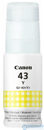 Чернила оригинал Canon INK GI-43 Y,60 мл для CANON G540/G640
