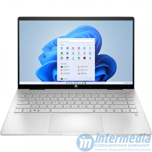 Ультрабук HP Pavilion x360 14-dy2050wm Intel Core i5-1235U  16GB DDR4, 1TB SSD NVMe, 14" FHD Touch IPS, Intel Iris Xe Graph, WiFi 6, BT, Win 11H, скан. отп. пальц., Eng-Rus, серебро - Интернет-магазин Intermedia.kg