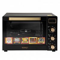 Мини-печь Kraft TCH-MO 6012 RKDGLB (золотой/черный) - Интернет-магазин Intermedia.kg