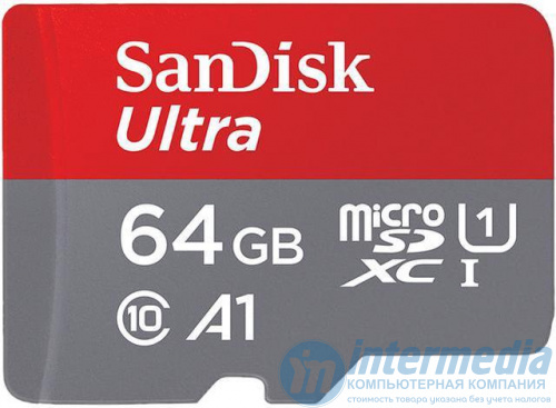 Флеш карты MIcro-SD Sandisk Ultra Speed up to 100mb 64GB