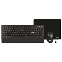 Клавиатура + Мышь+коврик беспроводной набор SVEN KB-C3800W (104кл, 2,4 ГГц USB, 10м) черный - Интернет-магазин Intermedia.kg