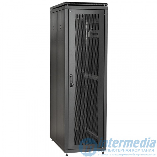 LN05-42U61-PP ITK Шкаф сетевой 19" LINEA N 42U 600х1000 мм перфорированные двери черный шт