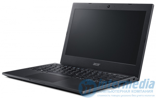 Acer TravelMate TMB118-M Black Intel Quad Core N4120 (up to 2.6Ghz), 4GB, 64GB eMMC, Intel HD Graphics, 11.6" LED, WiFi, BT, Cam, Eng-Rus - Интернет-магазин Intermedia.kg