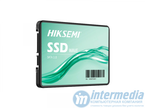 Диск SSD HIKVISION HIKSEMI HS-SSD-WAVE(S) 512GB 2.5", SATA III, Read up: 530Mb/s, Write up: 450Mb/s, TBW 170TB