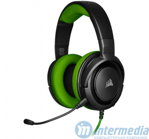 Наушники Corsair HS35 STEREO - Green Gaming Headset