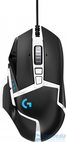 Мышь Logitech G502 SE HERO, игровая, 16000dpi, USB, Black/White [910-005730]