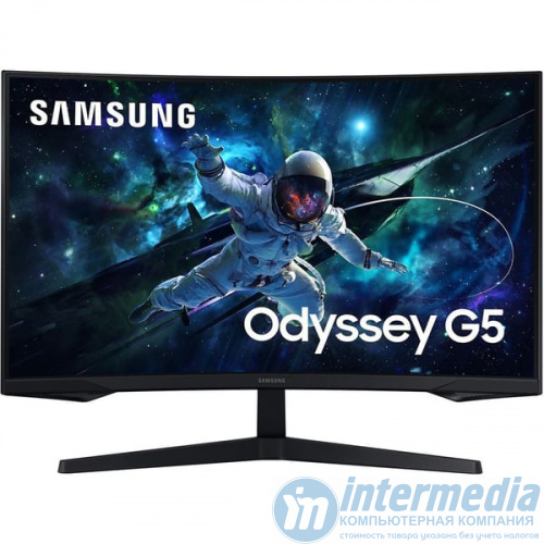 Монитор 27" Samsung LS27CG552EMXUE Odyssey G5 CURVED VA 1ms,300кд/м2,WQHD 2560x1440 165hz,DP,2xHDMI