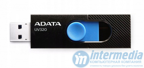 Флеш карта 32GB USB 2.0 A-DATA UV220 BLACK/BLUE