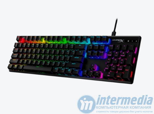 Клавиатура HyperX Alloy Origins PBT 639N3AA#ACB Mechanical Gaming Keyboard,Radiant RGB,HX Red Switch RU