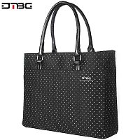 Женская сумка для ноутбука D8209W 15,6"- фиолетовая в горошек - Интернет-магазин Intermedia.kg