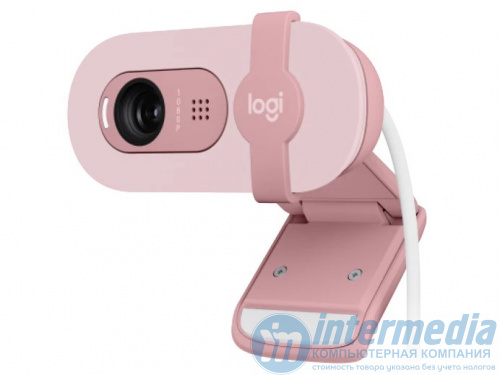 Веб камера Logitech Brio 100 Full HD, 1080p, 30fps, 58°, USB Type-A, 1.5 m ROSE [960-001623]