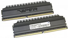Оперативная память DDR4 16GB (2x8GB) PC-35200 (4400MHz) Patriot Viper 4 Blackout CL18 [PVB416G440C8K] - Интернет-магазин Intermedia.kg