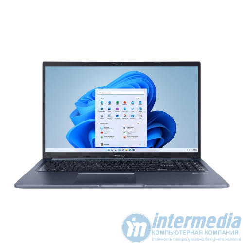 Asus VivoBook F1502ZA-WH74 Core i7-1255U (up to 4.7Ghz) , 24GB DDR4, 256GB SSD NVMe, 15.6" Full HD Touch, Intel Iris Xe Graph, Win 11H, клав. с подсв. Eng-Rus, темно синий [F1502ZA-WH74] - Интернет-магазин Intermedia.kg
