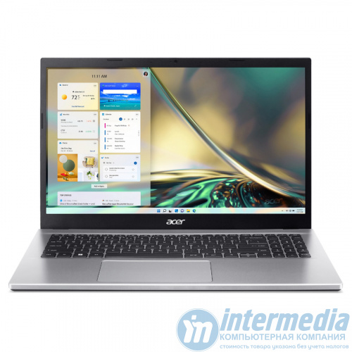 Ноутбук Acer Aspire A315-59 Pure Silver Intel Core i7-1255U (up to 4.7Ghz), 24GB DDR4, 1TB M.2 NVMe PCIe, Intel Iris Xe 96EUs, 15.6" IPS FULL HD, WiFi, BT, Cam, DOS, En - Интернет-магазин Intermedia.kg