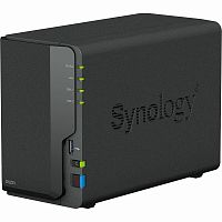 Сетевой накопитель (NAS) Synology DiskStation DS223 Realtek RTD1619B (1.70GHz), 2GB DDR4, 2x3.5"/2.5" SATA, RAID 0,1,JBOD,Synology Hybrid, 3xUSB 3.2 Gen 1, 1xLAN, Cloud, Black - Интернет-магазин Intermedia.kg