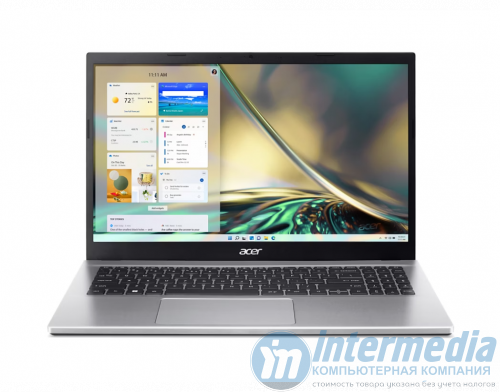 Ноутбук Acer Aspire A315-59 Pure Silver Intel Core i5-1235U  32GB DDR4, 1TB HDD + 256GB M.2 NVMe PCIe, Intel Iris Xe 80EUs, 15.6" IPS FULL HD (1920 - Интернет-магазин Intermedia.kg