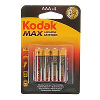 Батарейка Kodak ААА LR03-4BL Ultra Premium 1.5V щелочная (алкалиновая) (4шт блистер) - Интернет-магазин Intermedia.kg
