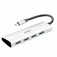 Хаб Wiwu Alpha A440 Type C to x4 USB - Интернет-магазин Intermedia.kg