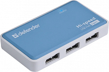 4-портовый мини-разветвитель USB 2.0 Defender Quadro Power (БП в комплекте) - Интернет-магазин Intermedia.kg