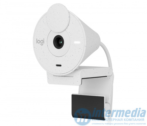 Веб камера Logitech Brio 300 Full HD, 1080p, 30fps, 70°, 2 RightLight 2, USB Type-C, 1.5 m Off-White [960-001442]