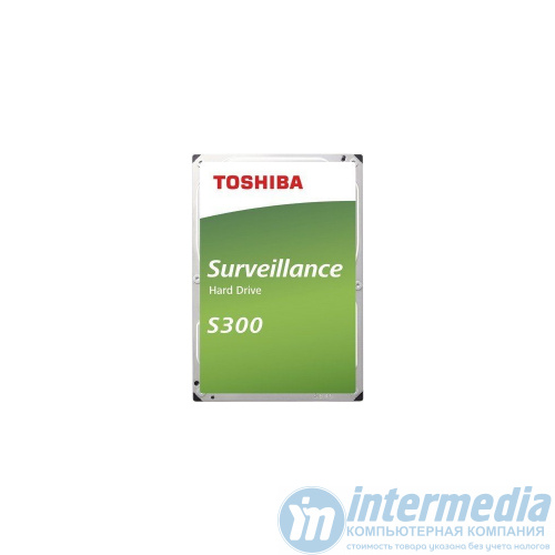 Жесткий Диск 6TB, Toshiba Surveillance S300,7200rpm,256MB buffer, 3.5" SATA-3,HDWT360 (HDWT360UZSVA)