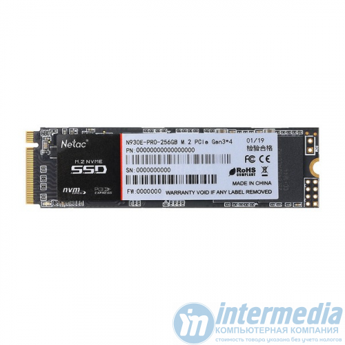 Диск SSD 512GB Netac N930E Pro M.2 2280 NVMe Read/Write up 2130/1720MB/s [NT01N930E-512G-E4X]