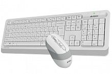 Беспроводная клавиатура + мышь A4TECH FSTYLER FG1010S-White, мембранная, 104btns, 2000dpi, 4btns, USB, Белый - Интернет-магазин Intermedia.kg