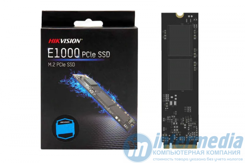 Диск SSD  HIKVISION E1000 256GB 3D NAND M.2 2280 PCIe NVME Gen3x4 Read / Write: 1950/1260MB