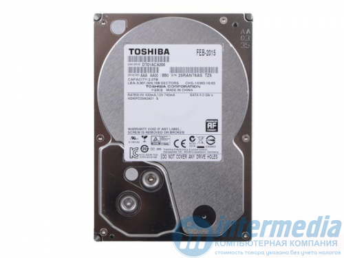 Жесткий Диск HDD 2TB, Toshiba, 7200rpm, 64MB Cache, SATA III [DT01ACA200]