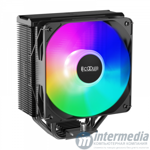 Кулер для процессора PCCooler PALADIN EX400S RGB TDP 180W LGA1700,1200,20xx,115x,AMD AM4,AM5 PALADIN EX400S Black