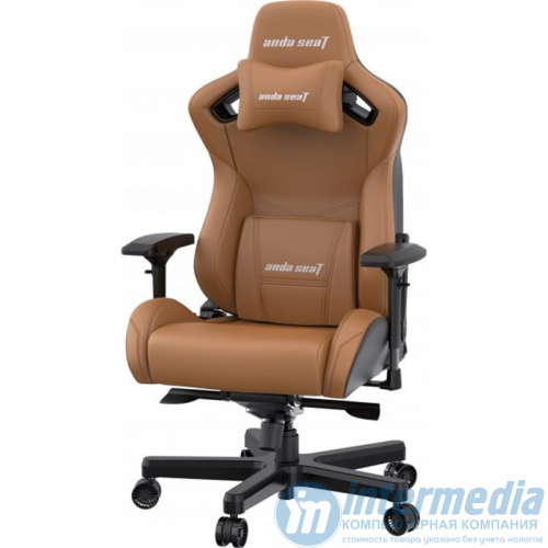 Игровое кресло AD12XL-07-K-PV-K01 AndaSeat Kaiser 2 XL BROWN 4D Armrest 65mm wheels PVC Leather