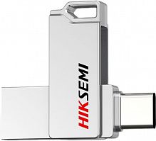 Флеш карта HIKVISION HIKSEMI 64GB E327C U3 Silver USB 3.2 TypeA & TypeC, Read up: 150 Mb/s, Write up:45 Mb/s - Интернет-магазин Intermedia.kg