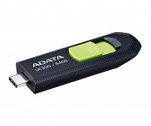 USB Type-C Flash ADATA 64GB UC300 USB 3.2 Gen1 Black Green - Интернет-магазин Intermedia.kg