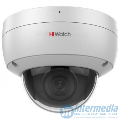 IP camera HIWATCH DS-I452M (2.8mm) купольная,антиванд 4MP,IR/LED 30/20M,MicroSD,Mic