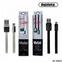 Кабель REMAX RC-044m Super Cable Platinum USB-microUSB 1m Black - Интернет-магазин Intermedia.kg