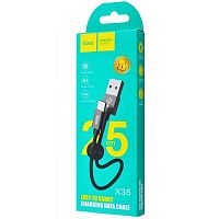 Кабель HOCO X35 Premium USB-microUSB для передачи данных и зарядки, 2.4А, 0.25m, black - Интернет-магазин Intermedia.kg