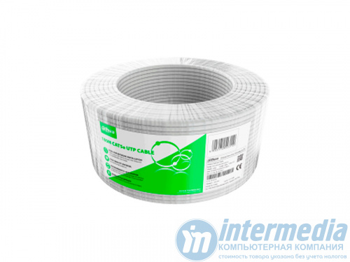 Кабель UTP внутренний CAT5e DAHUA DH-PFM922I-5EUN-C-100 (100m, 4х2х0.5 CCA 24AWG, FR-PVC) белый