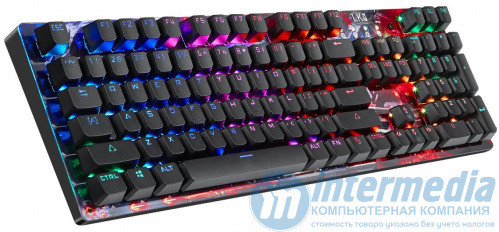 Клавиатура A4Tech BLOODY B810R LIGHT STRIKE RGB GAMING MECHANICAL BLUE SWITCH KEYBOARD USB US+RUSSIAN