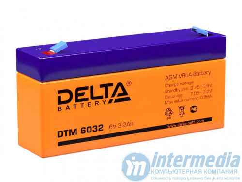 Батарея Delta DTM 6032 6V 3.2Ah (134*34*67mm)