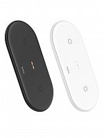 Зарядное беспроводное устройство HOCO CW23 dual power wireless fast charger, black - Интернет-магазин Intermedia.kg