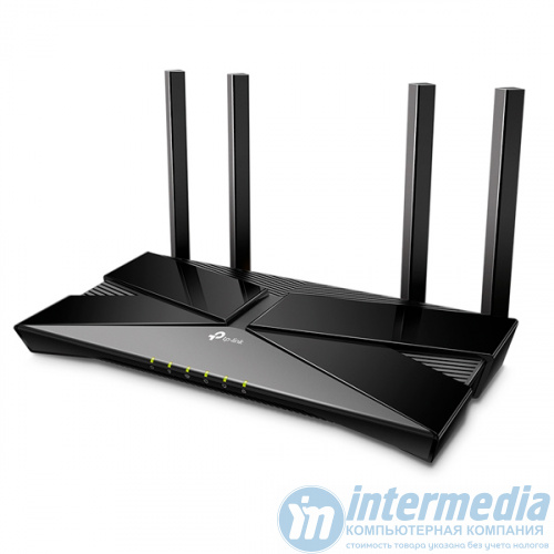 Роутер Archer AX53 AX3000 Dual-Band Wi-Fi 6, 2402Mb/s 5GHz+574Mb/s 2.4GHz, 4xLAN 1Gb/s, 4 антенны, USB 3.0, IPTV, MU-MIMO, Tether App