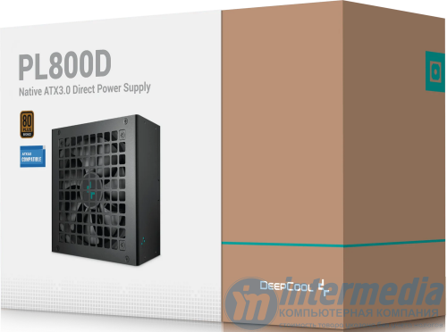 Блок питания Power Unit DEEPCOOL PL800D 800W 80 PLUS BRONZE certified 100-240V/ATX12V 3.0 & SSI EPS 12V