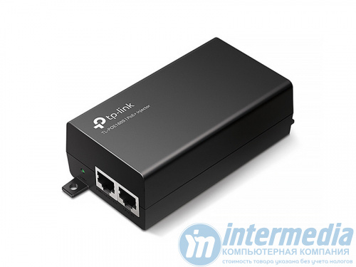 Инжектор PoE TP-LINK TL-POE160S (2*RJ45, 1 порт розетка) 30W