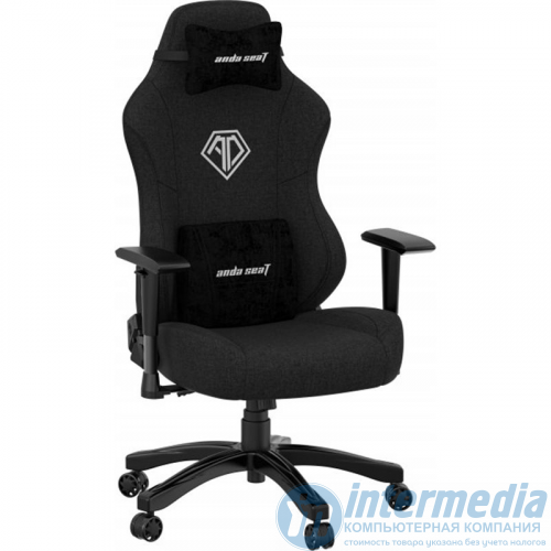 Игровое кресло AD18Y-06-B-F AndaSeat Phantom 3 BLACK 2D Armrest 60mm wheels Fabric