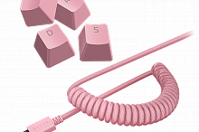 Клавиатура RAZER PBT Keycap + Coiled Cable Upgrade Set (Quartz Pink) - Интернет-магазин Intermedia.kg