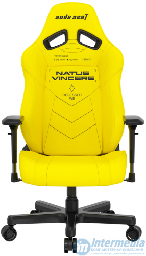 Игровое кресло AD19-05-Y-PV AndaSeat NAVI Edition L YELLOW 4D Armrest 60mm wheels PVC Leather