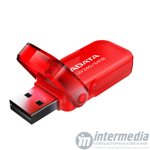 Флеш карта 64GB USB 2.0 A-DATA UV240 RED