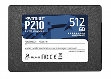 Диск SSD 512GB Patriot P210 2.5" SATA III TLC 3D, Read/Write up 520/430MB/s, 50000 IOPS [P210S512G25] - Интернет-магазин Intermedia.kg